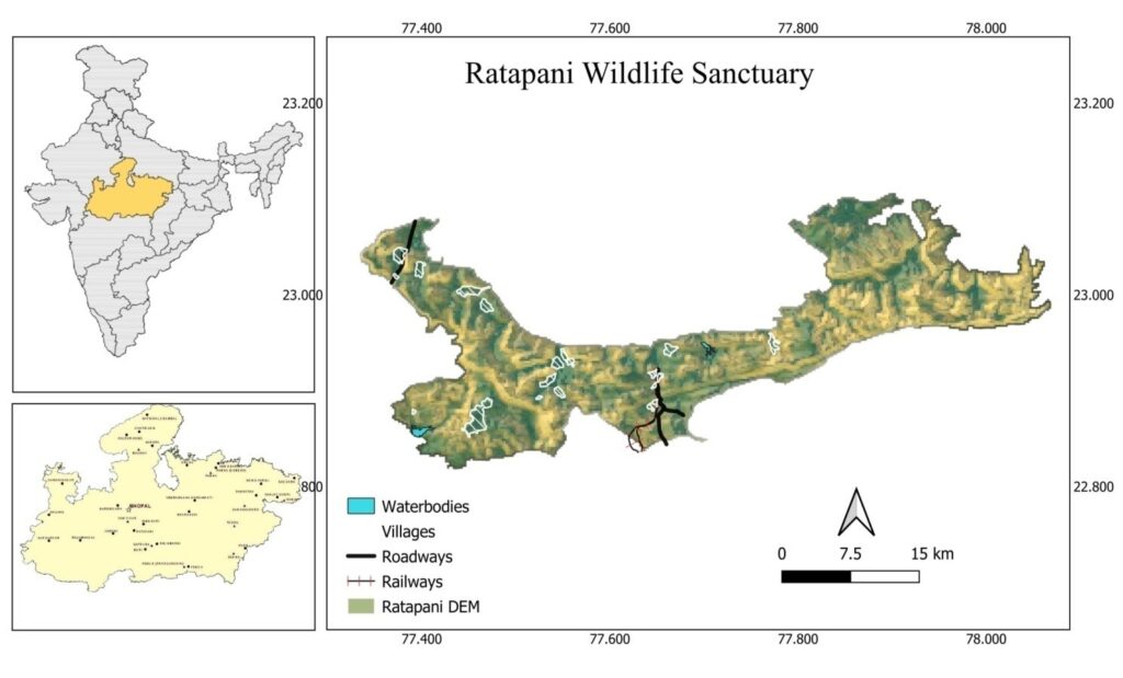 The impact of changing landscapes on avian communities in Ratapani Wildlife Sanctuary has been studied.